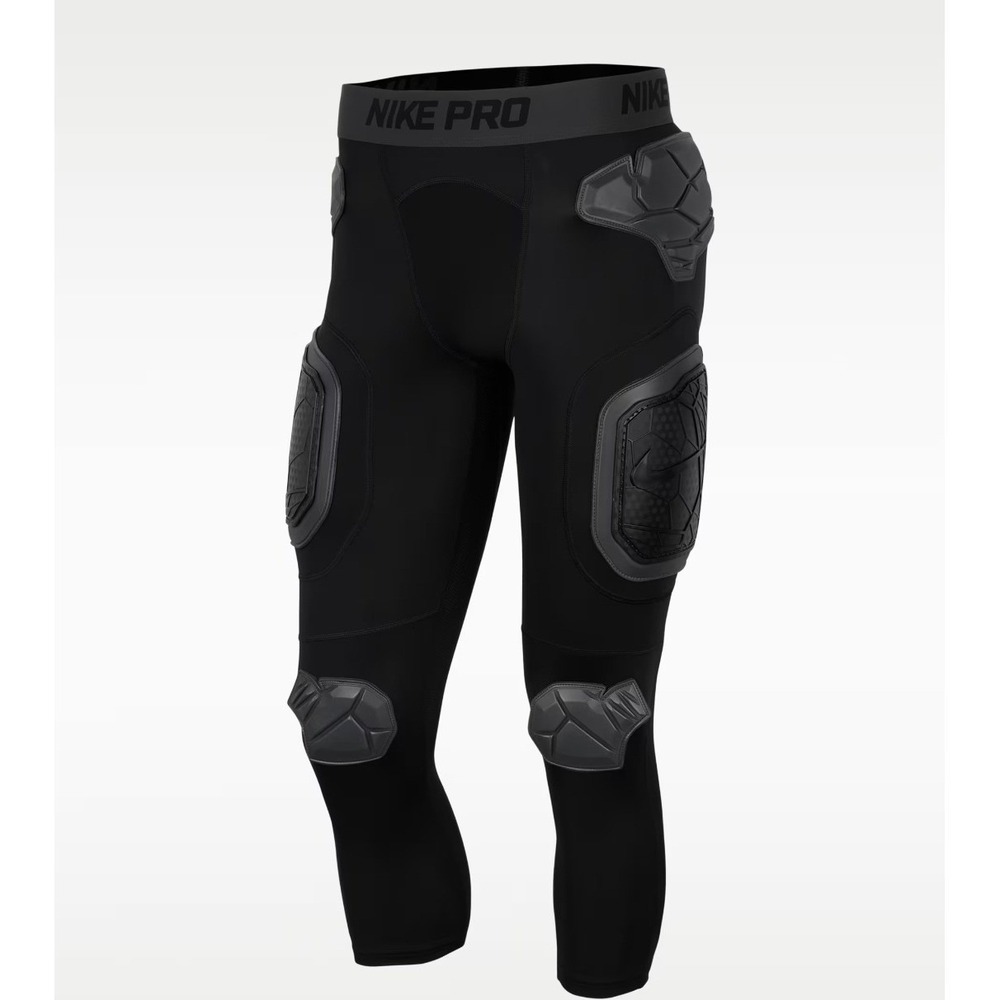 Nike Pro Hyperstrong Padded Football 3/4 Tights Mens Large Black NWT